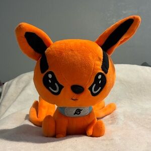 Naruto Kyuubi Fox Doll Anime 9 Tail Kurama Orange Poseable Stuffed Plush Animal